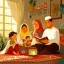 Ilustrasi Keluarga Muslim